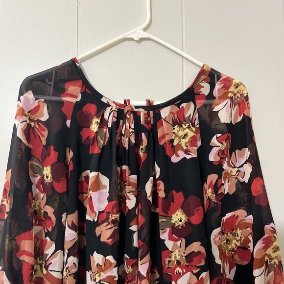 MADEWELL Tie-Back Bubble Sleeve French Rose Top Size Small EUC - Picture 4 of 8